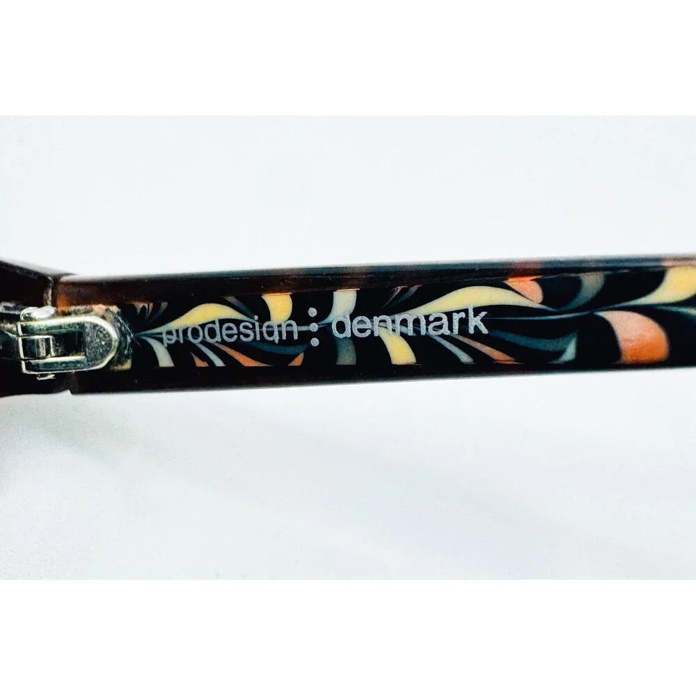ProDesign Denmark 1691 Eyeglasses Women Brown Orange Pattern 54-16-140